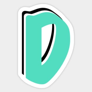 Letter D Sticker